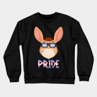 Donkey Transgender Flag Lgbt Crewneck Sweatshirt